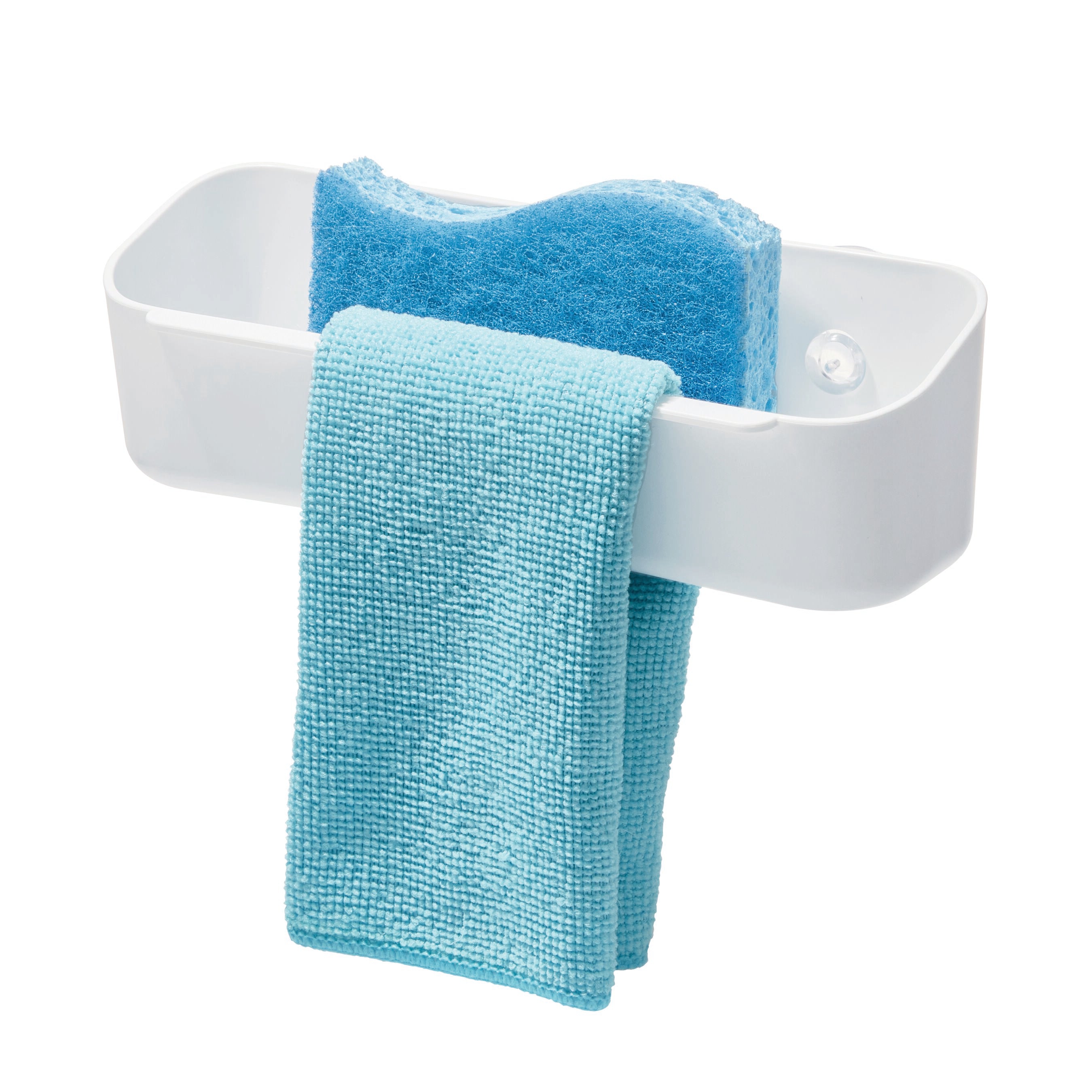 Suction Caddy With Wash Cloth Holder