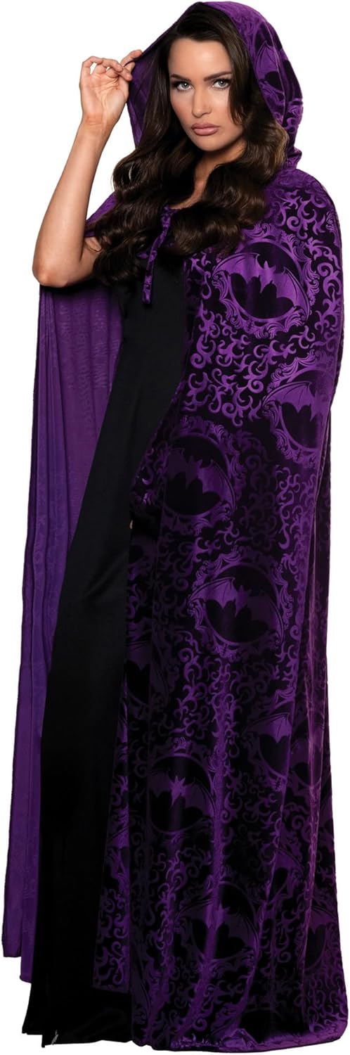 Hooded Vampire Cape-Purple