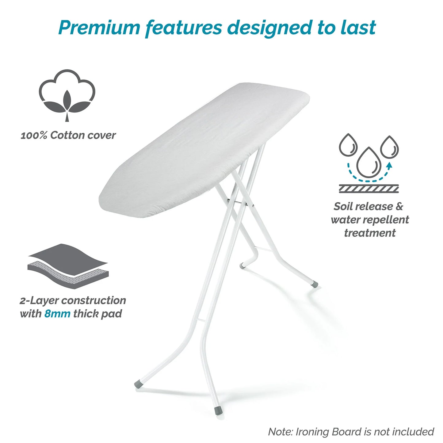 54" Double Thick Pad & Cover Natural