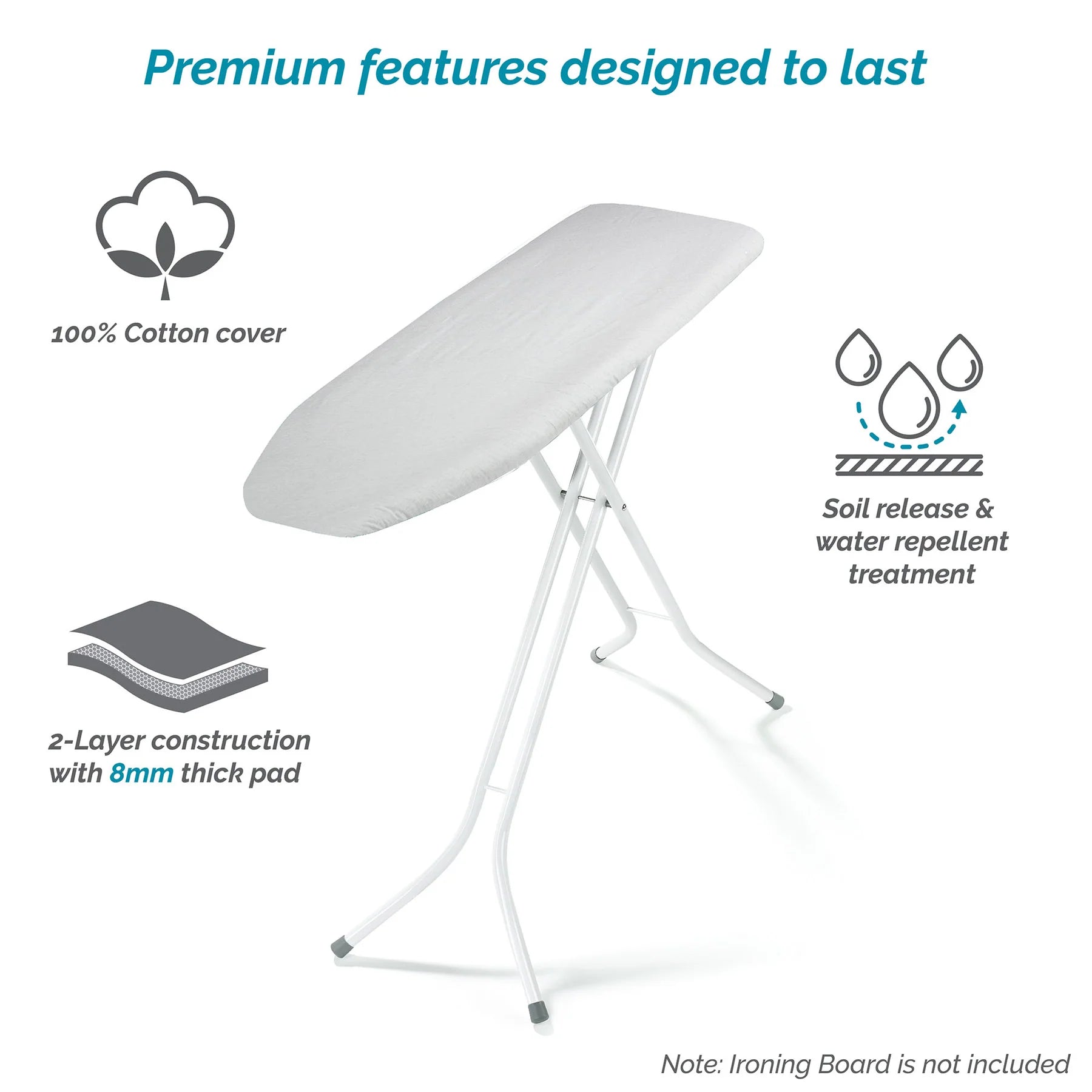 54" Double Thick Pad & Cover Natural