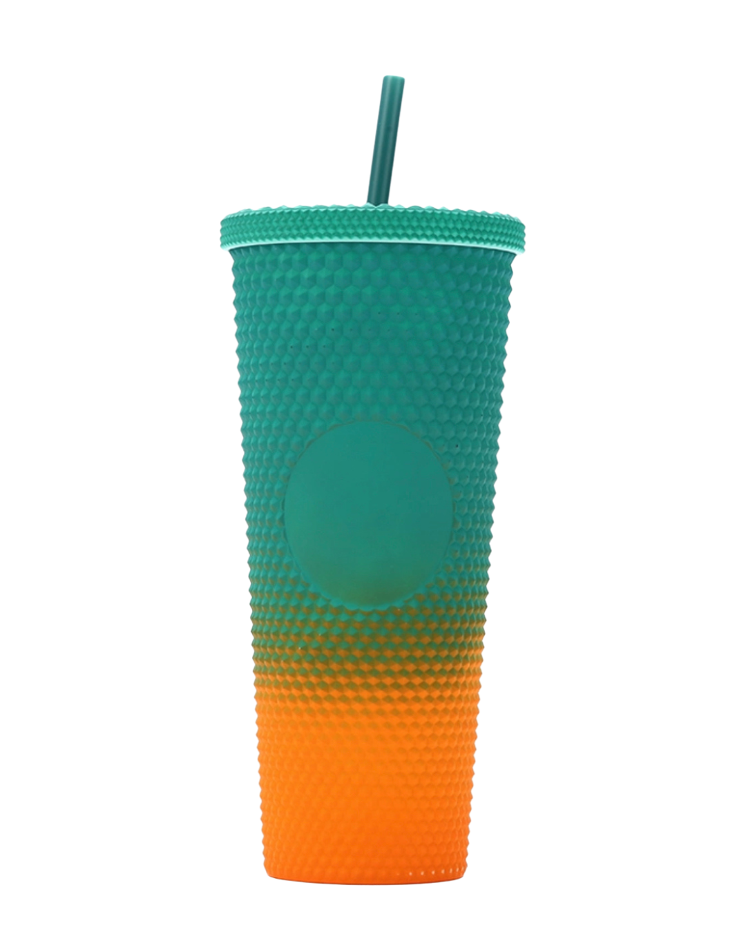 Rainbow Colored Textured Tumbler Cup