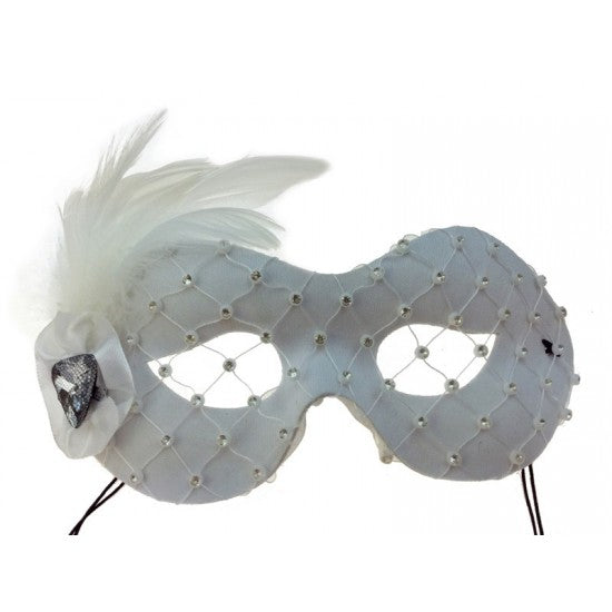 Fancy Party Eye Masks White