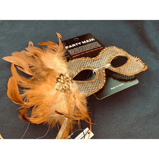 Fancy Party Eye Masks Gold