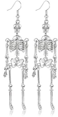 Silver Skeleton Earrings