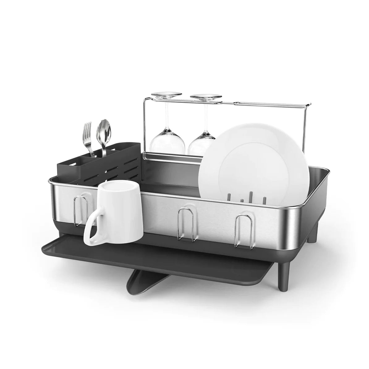 Steel Frame Dishrack Grey