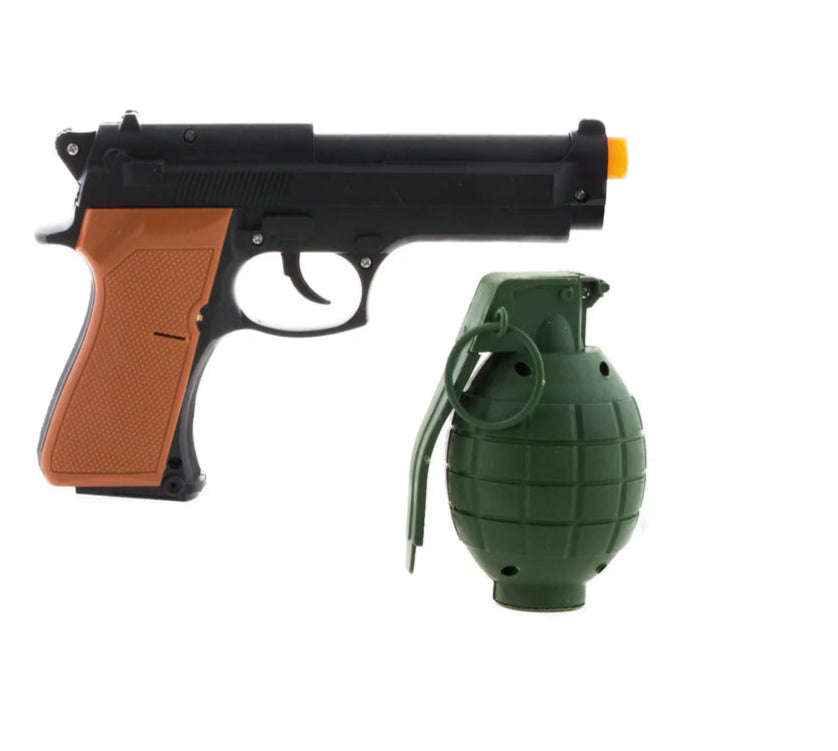 Gun and Grenade