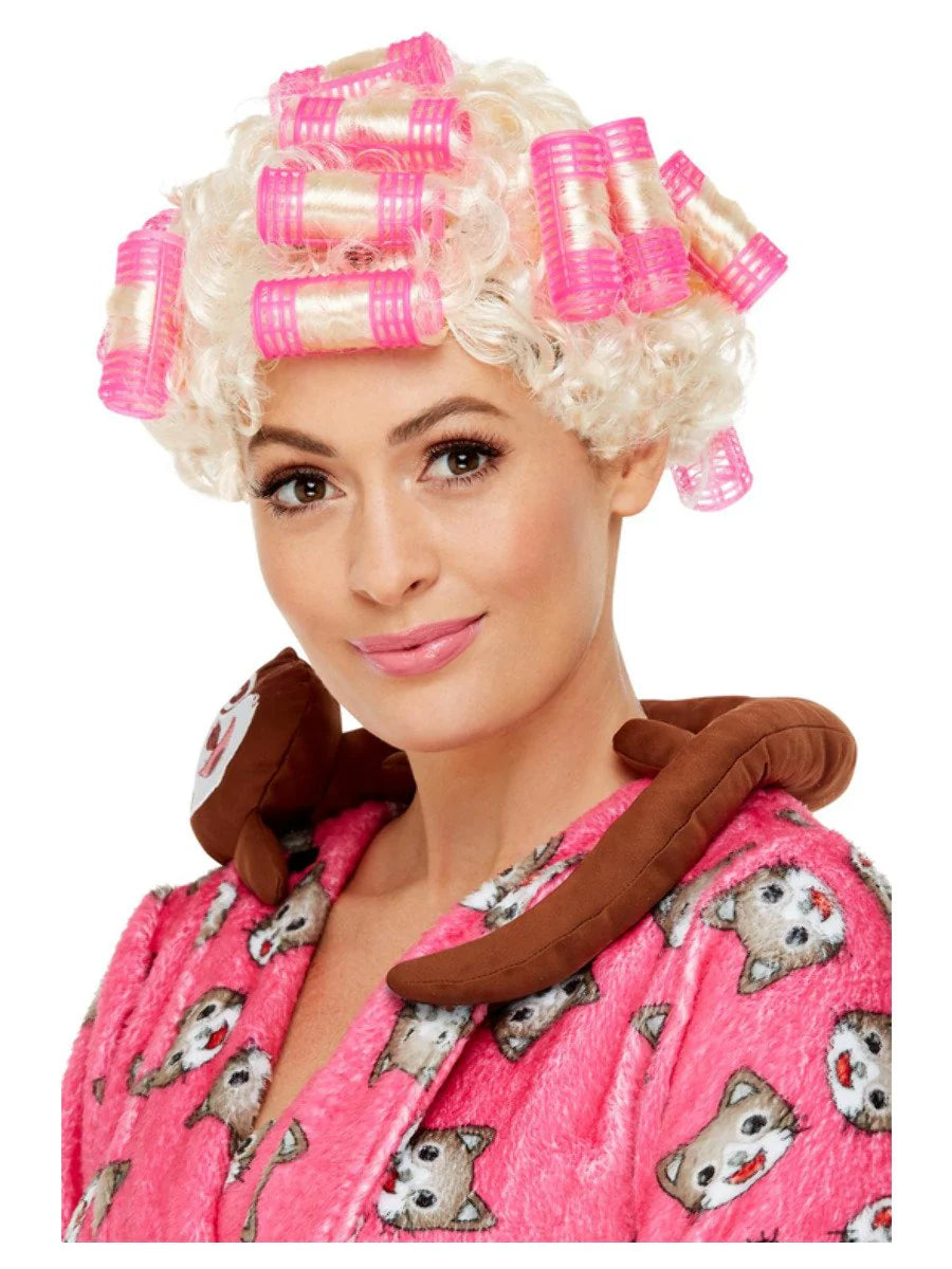 Roller Granny Wig, Blonde