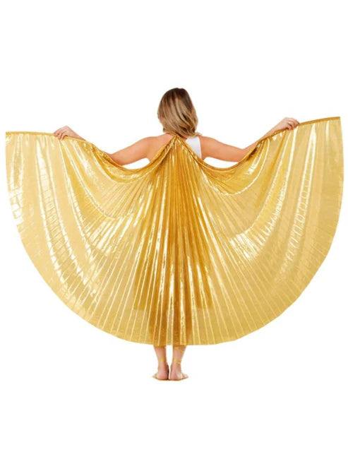 Womens Deluxe Grecian Cape, Gold