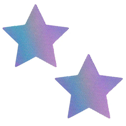 Lustful Lilac Holographic Starry Nights Nipple Cover Pasties