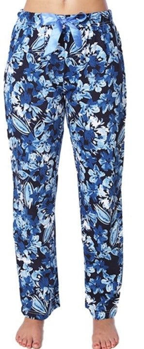Isadora Cotton Comfortable Pajamas Flowers Blue