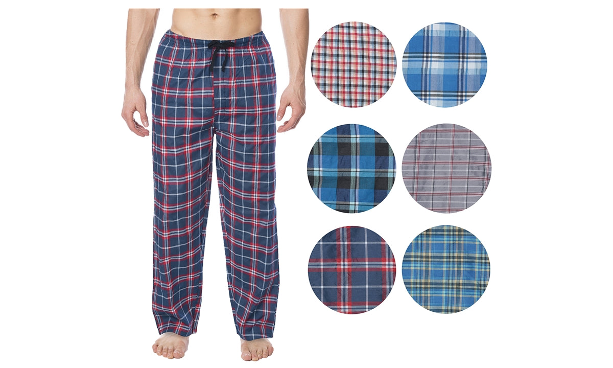 Pantalones de casa de hombre azul marino/marrón