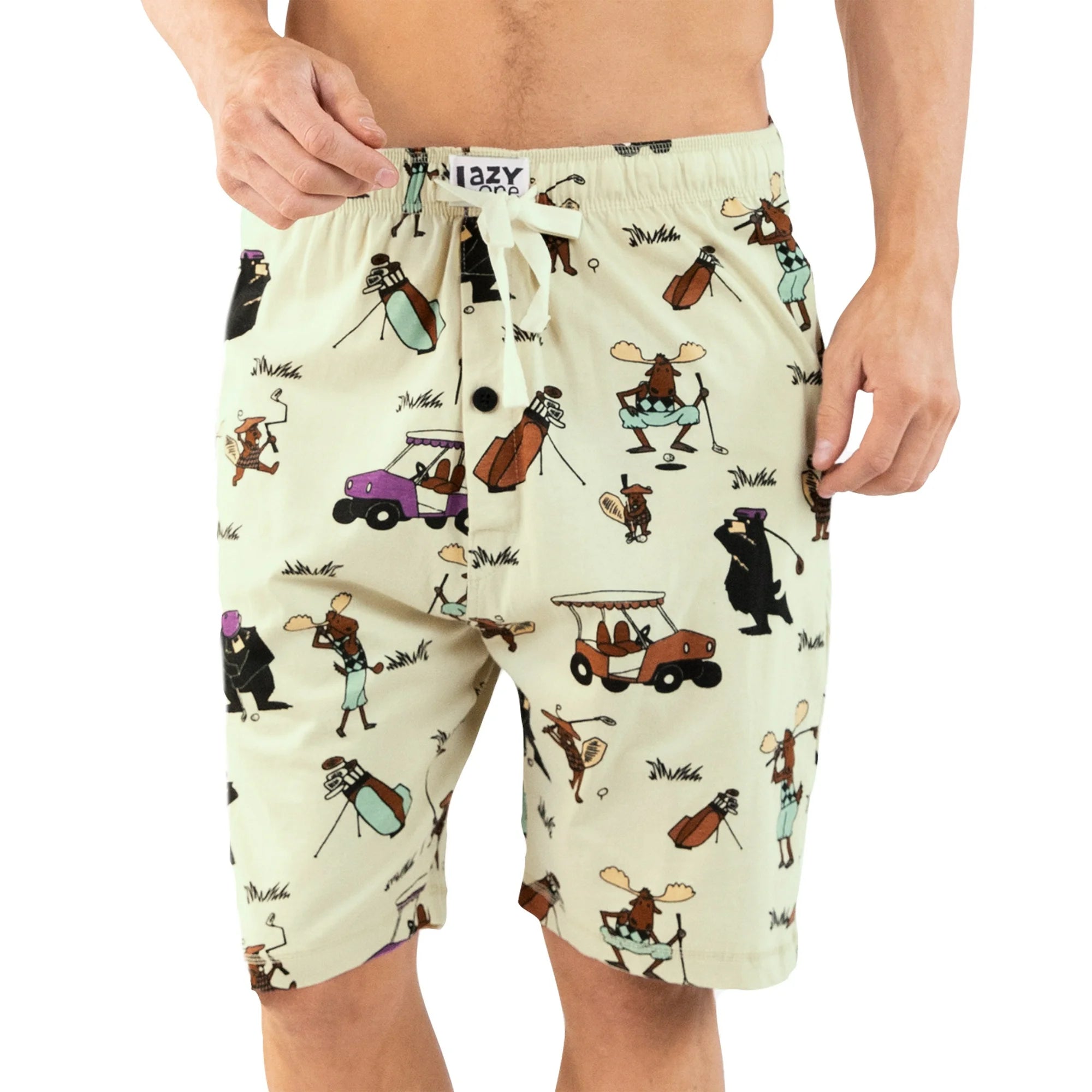 Golf Cream Men's PJ Shorts