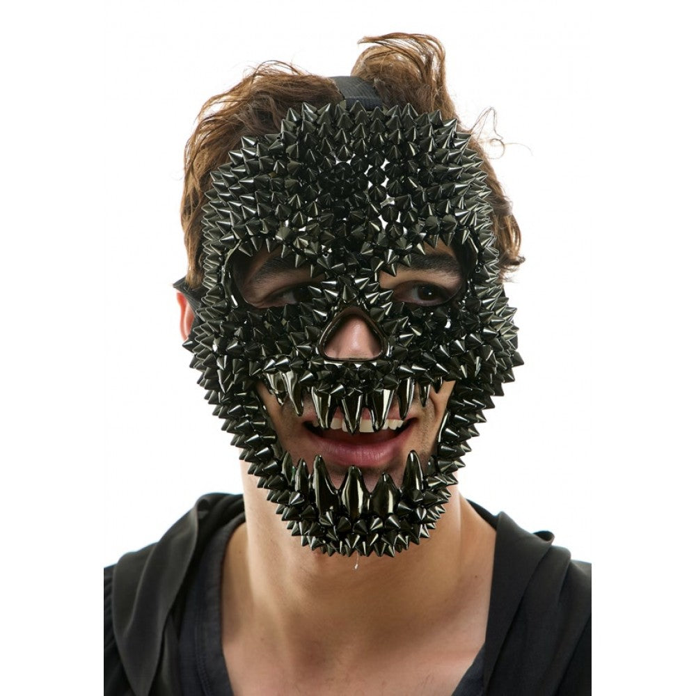 Black Spikes Monster Face Mask
