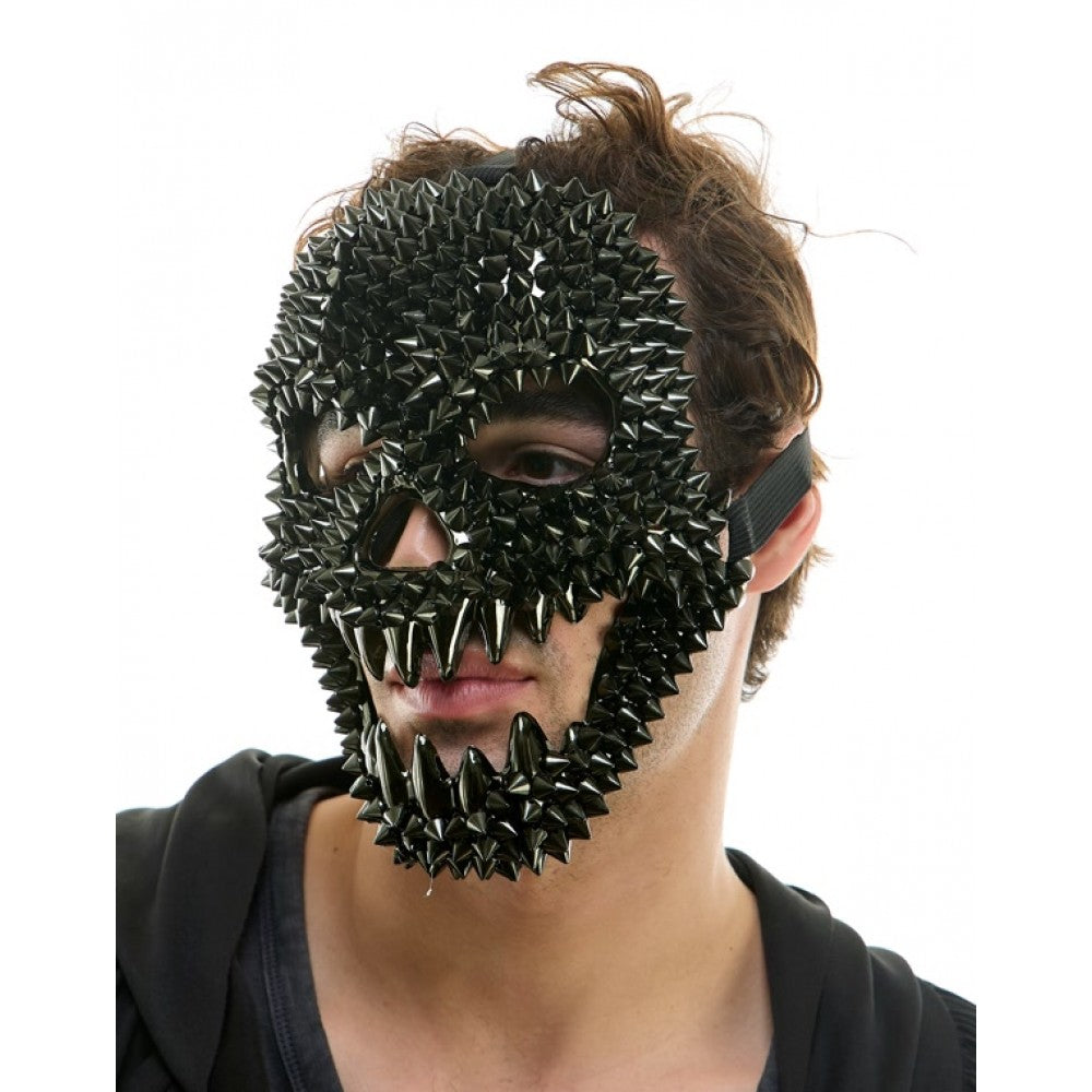 Black Spikes Monster Face Mask
