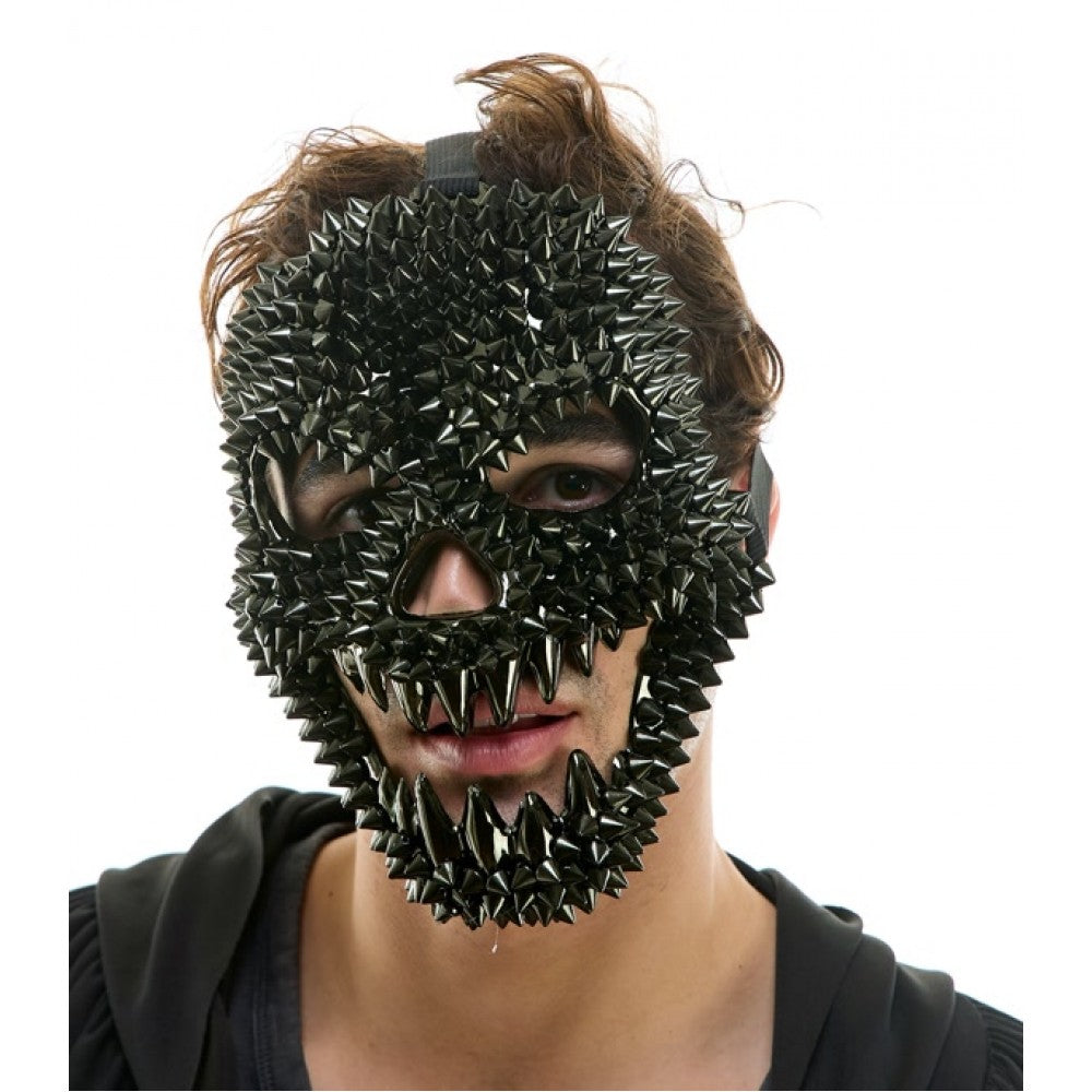 Black Spikes Monster Face Mask
