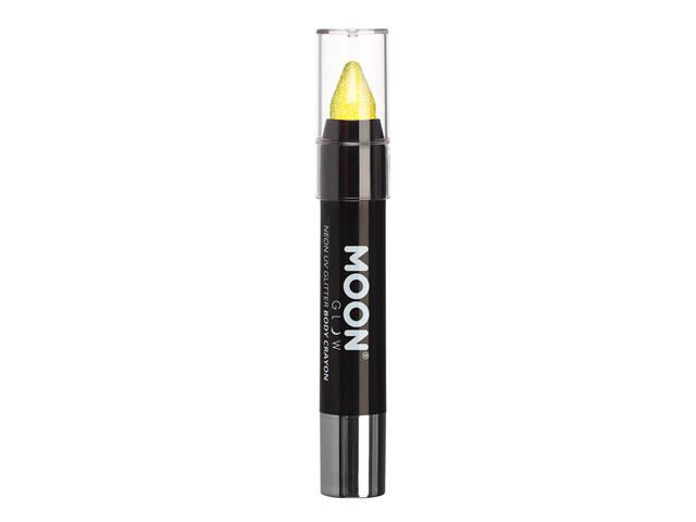 Neon UV Glitter Body Crayon ,3.5g Yellow