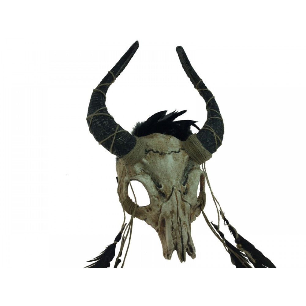 Bone Ram Skull Horned Mask