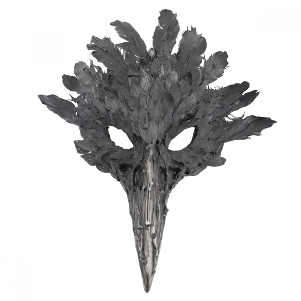 Black Feathered Plague Raven Mask
