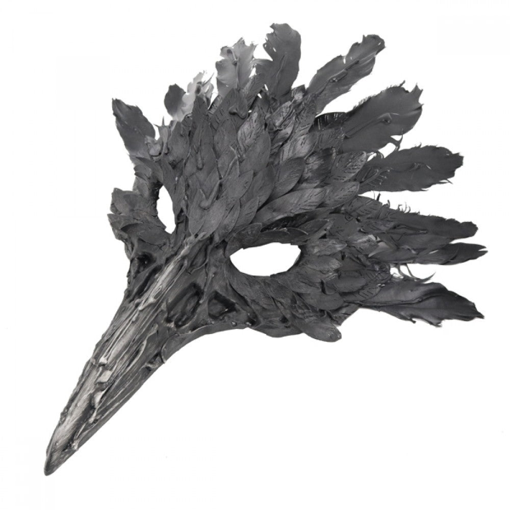 Black Feathered Plague Raven Mask