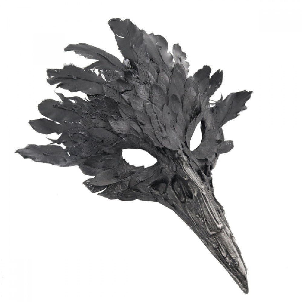 Black Feathered Plague Raven Mask