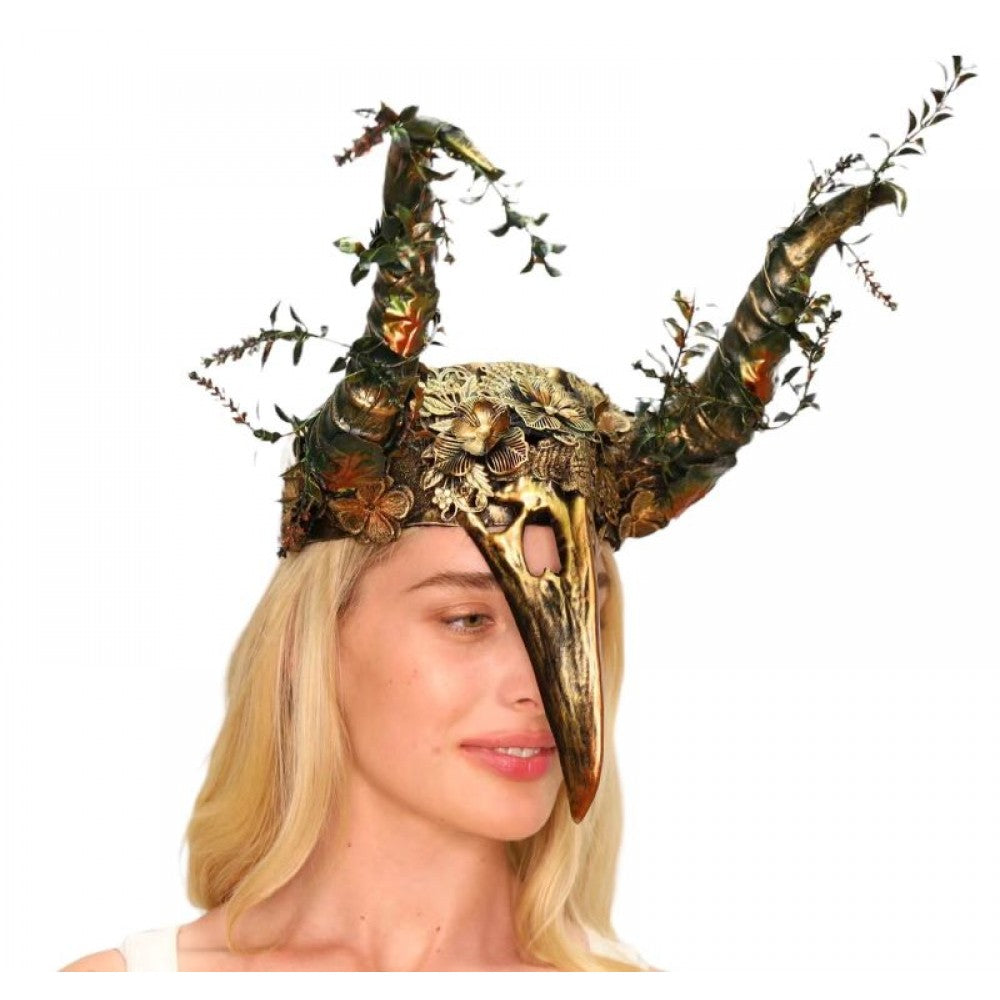 Gold Plague Horn Headpiece