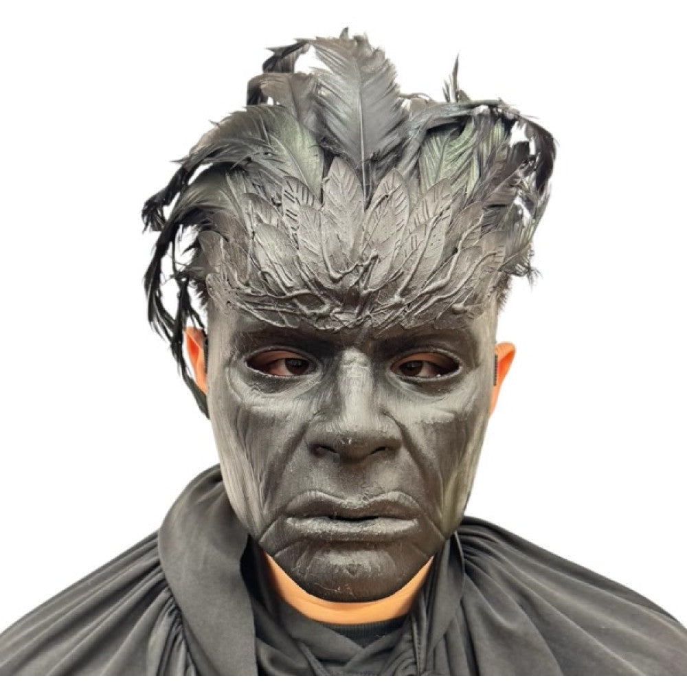 Black Feathered Man Mask