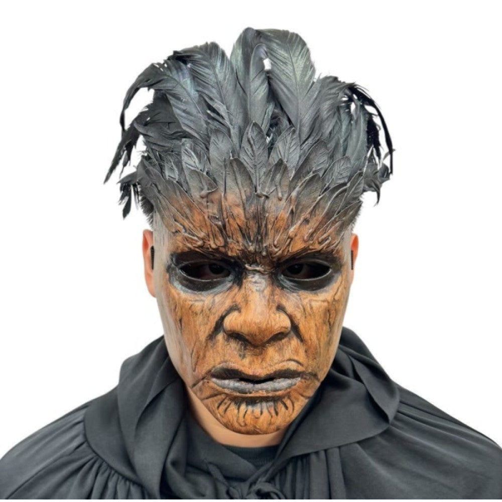 Rustic Feathered Man Mask