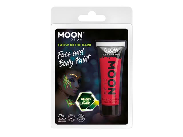 Glow Face & Body Paint,12ml Red