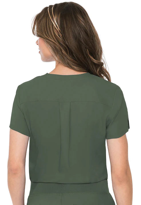 One Pocket Tuck-In Scrub Top Olive