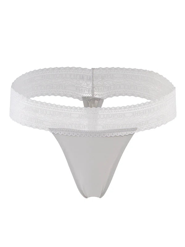 Panty Corte Laser Tipo Brasilera Con Encaje Paq x2