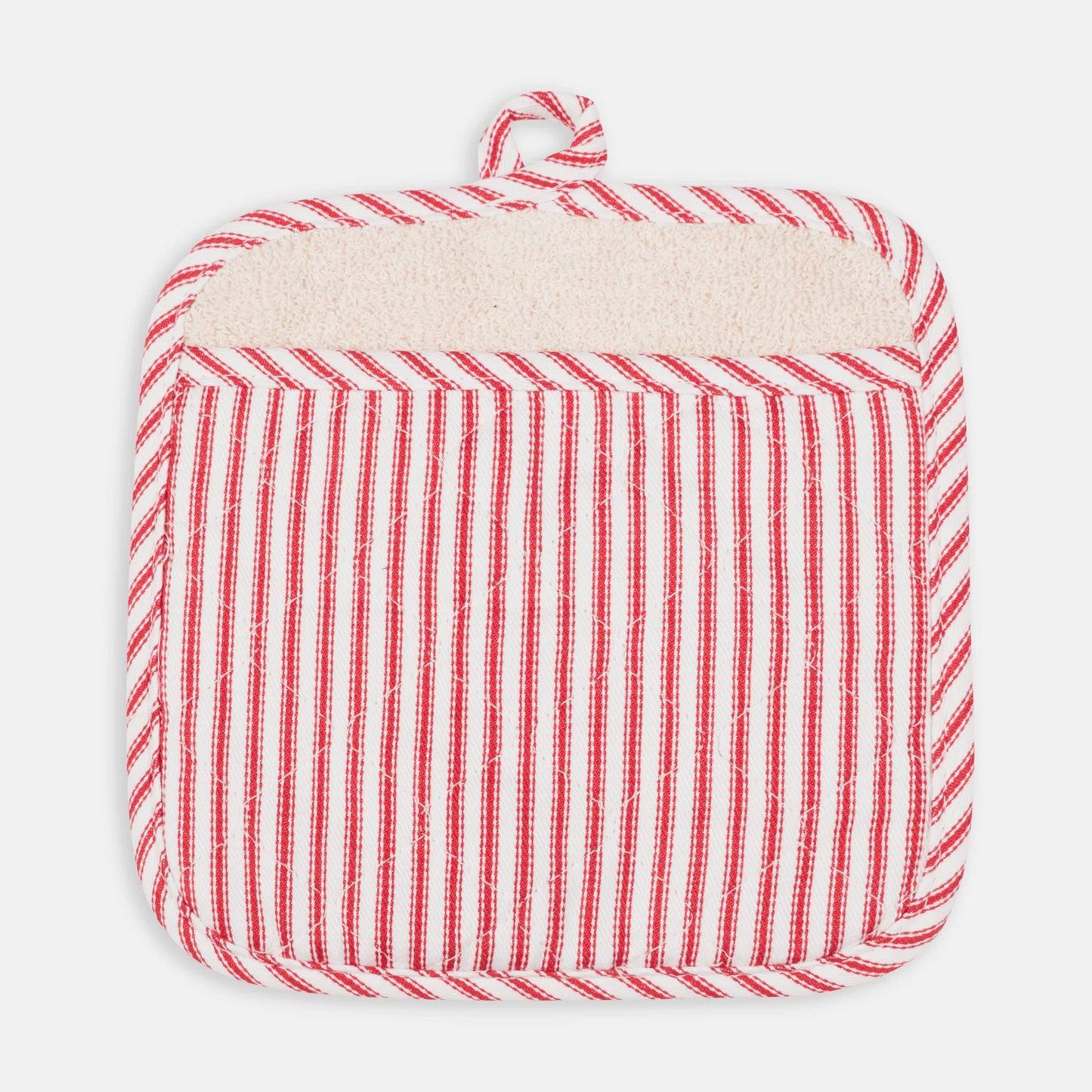 Metro Stripe Potholder-Cherry