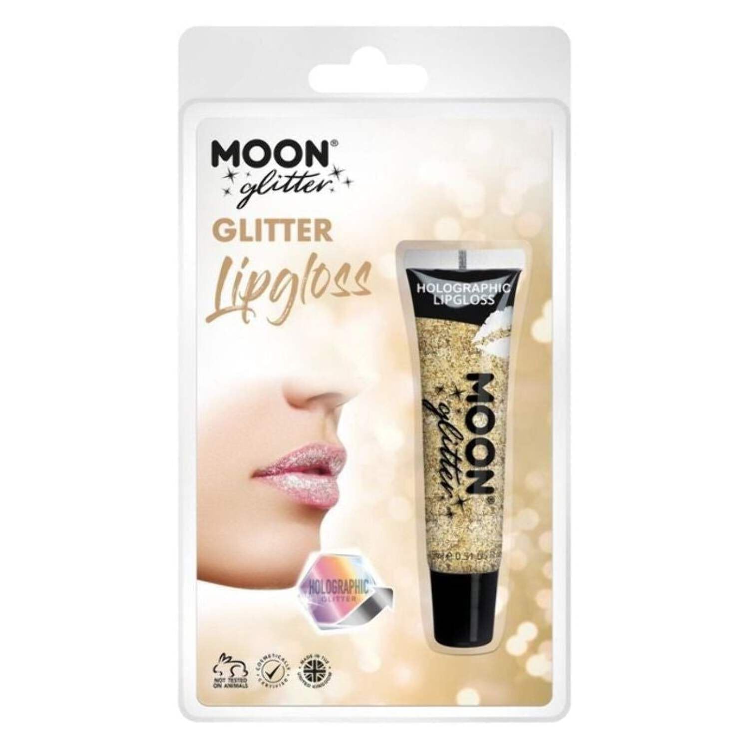 Holographic Fine Glitter Lipgloss,5g Gold