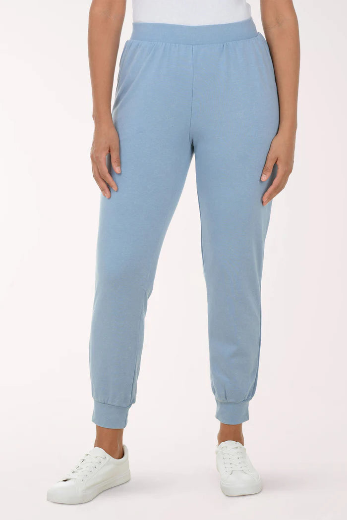 French Terry Jogger Pant Denim