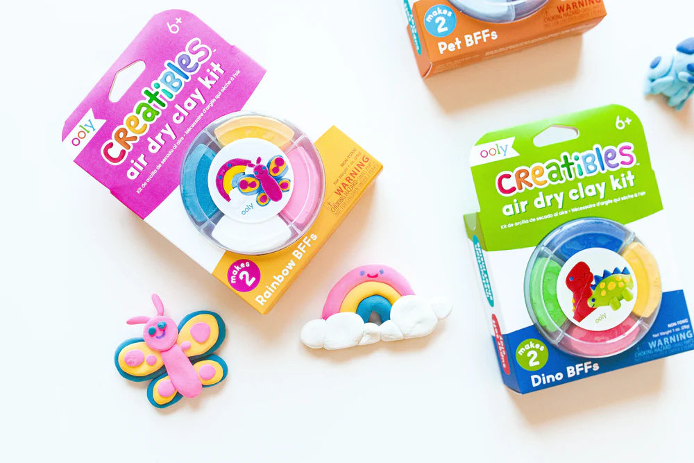 Creatibles Mini Air Dry Clay Kit - Rainbow