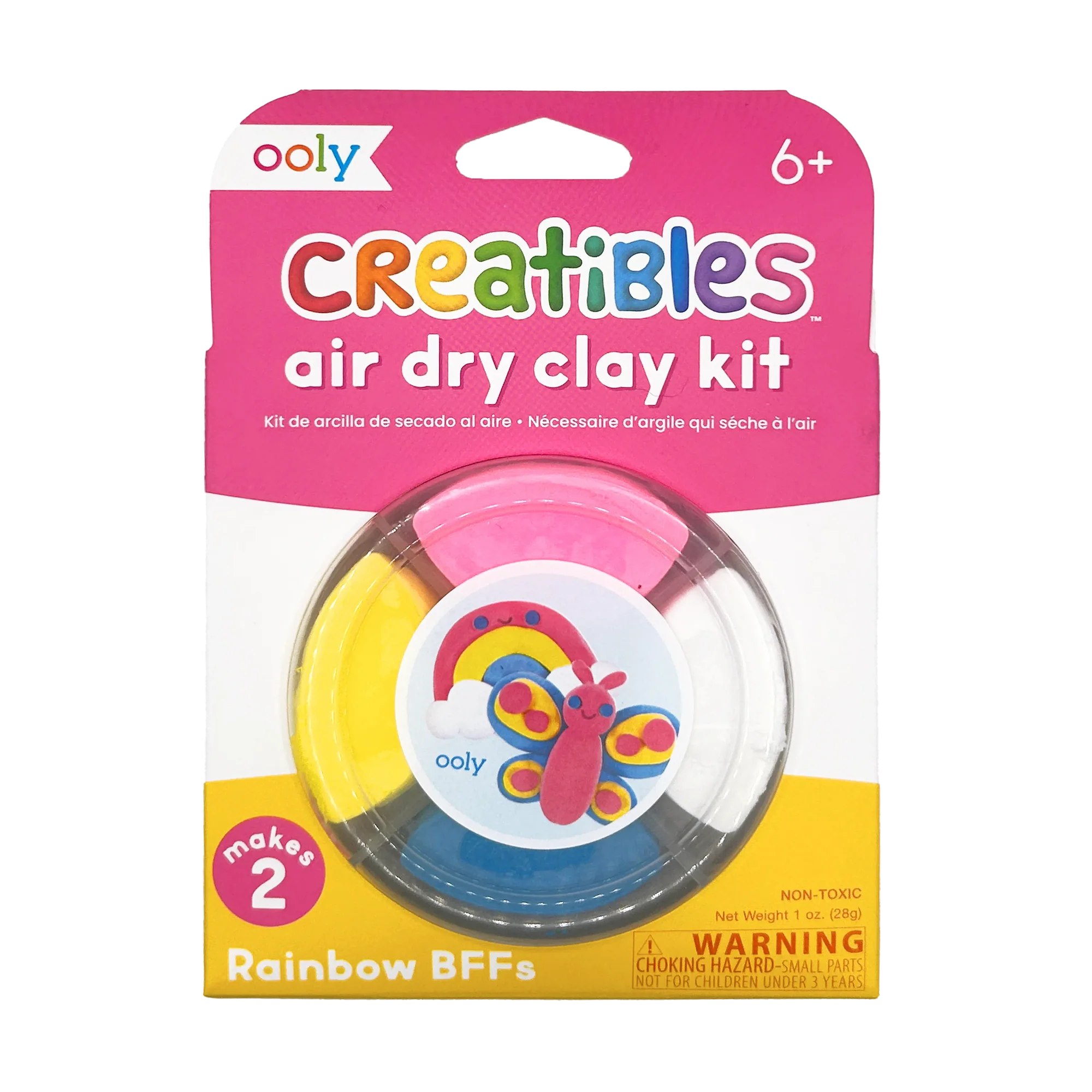 Creatibles Mini Air Dry Clay Kit - Rainbow