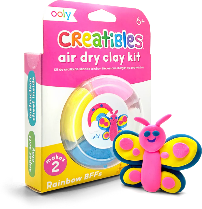 Creatibles Mini Air Dry Clay Kit - Rainbow