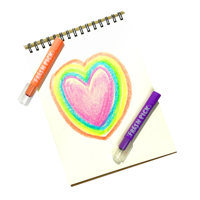 Fresh Pick Apple Scented Gel Crayons - Set of 6