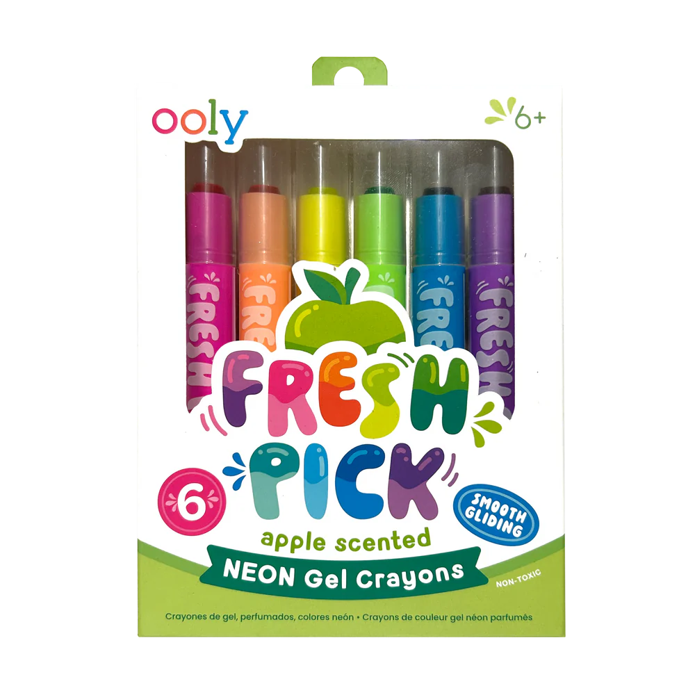Fresh Pick Apple Scented Gel Crayons - Set of 6