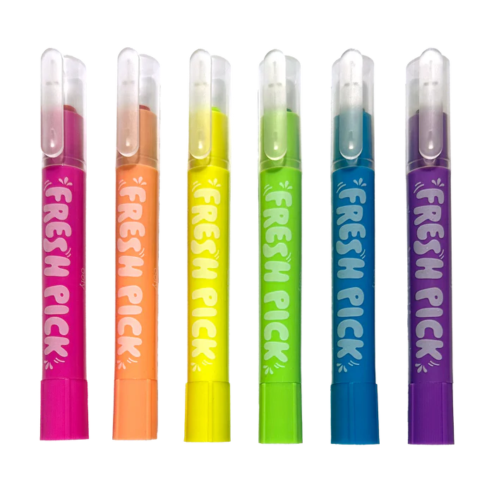 Fresh Pick Apple Scented Gel Crayons - Set of 6