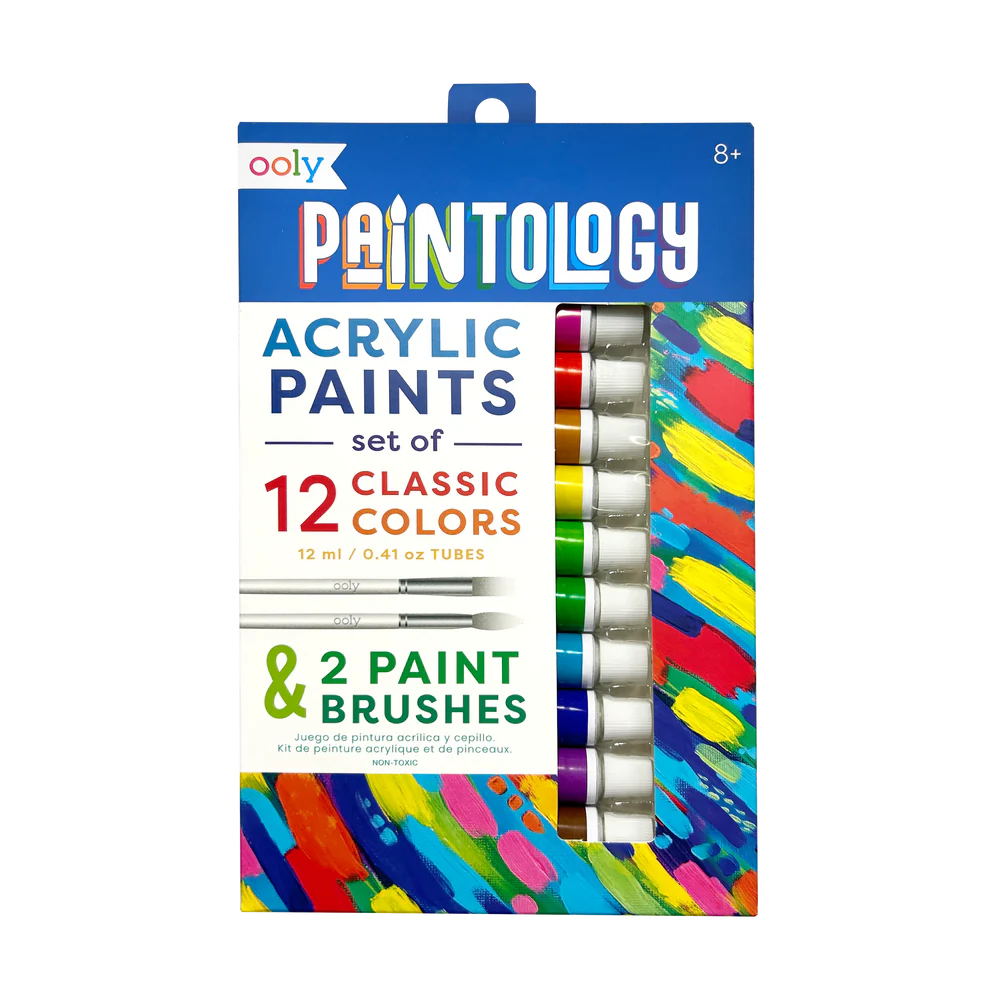 Acrylic Paint Set - Classic Colors - Set of 12