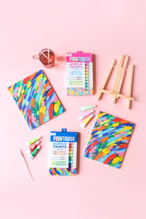 Acrylic Paint Set - Classic Colors - Set of 12