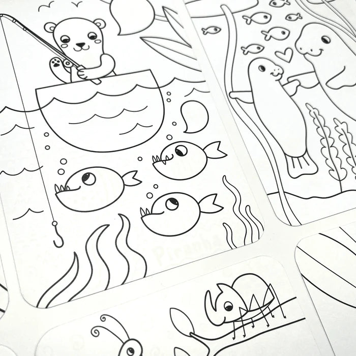 Hidden Pattern Coloring Activity Art Cards - Rainforest Fun