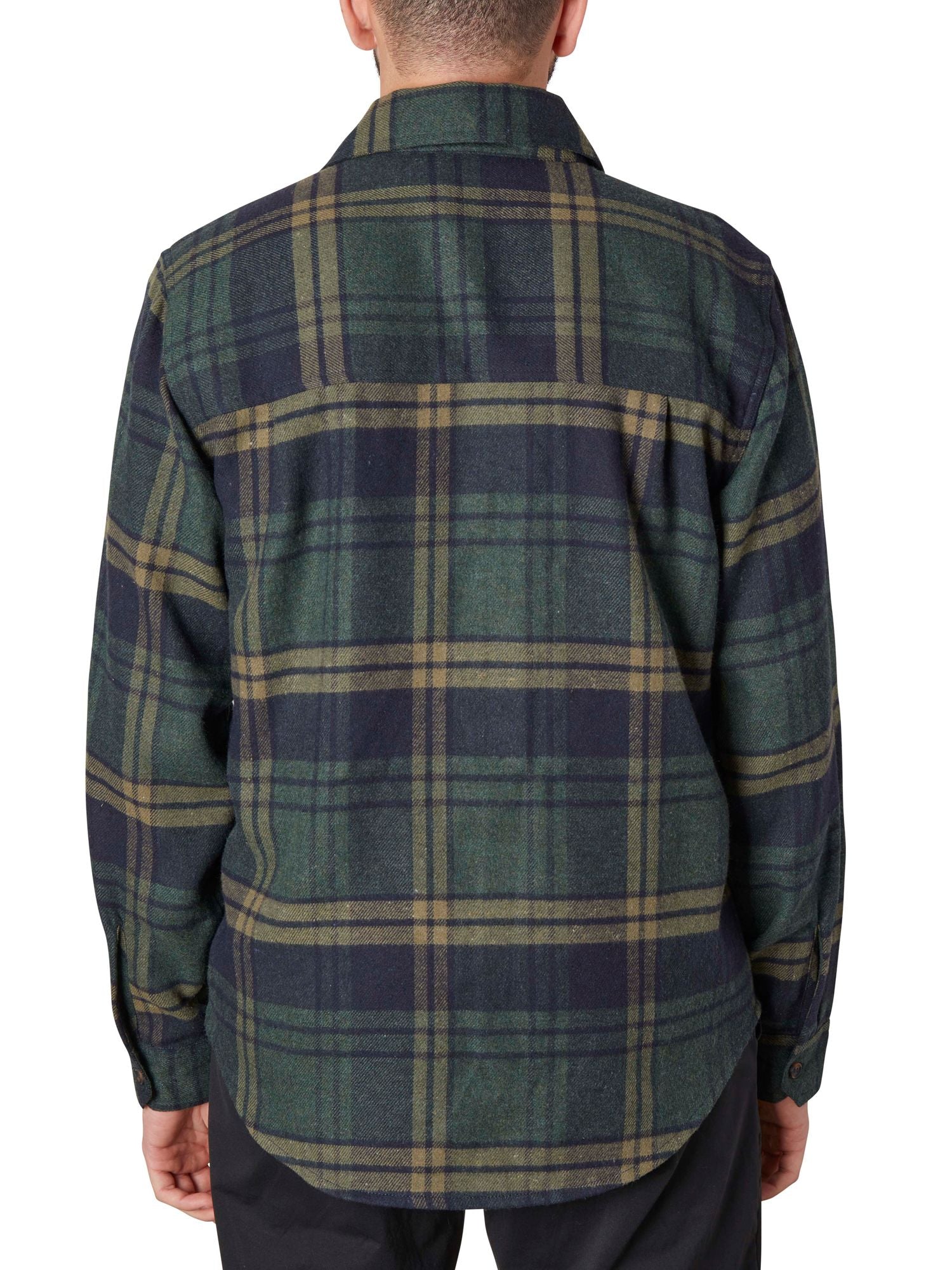 Flannel Shirt Evergreen / Navy Plaid