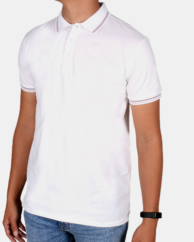 Polo Caballero Blanco