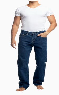 Jeans Basico Relax Fit P/hombre