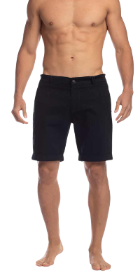 Bermuda Stretch Twill Chino P/Hombre Black