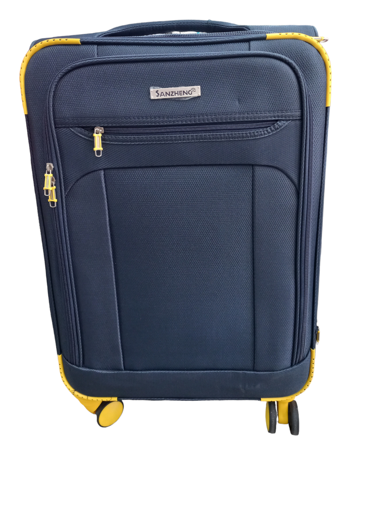 Maleta Sanzheng Large 24" Navy/Yellow