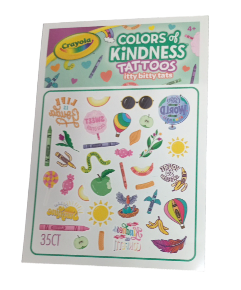 Crayola Colors of Kindness Tattoo