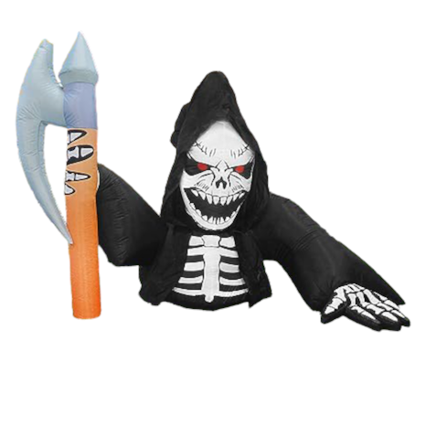 7 FT Long Inflatable Skeleton Ghost
