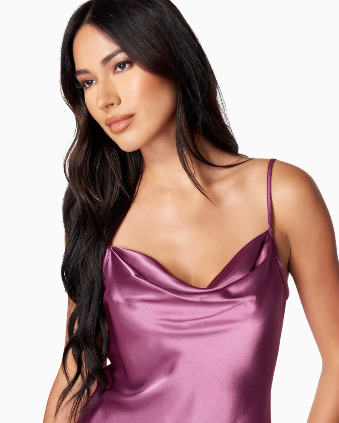 DRESS SATIN BERRY - BEBE
